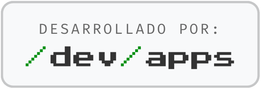 Desarrollado por DevApps